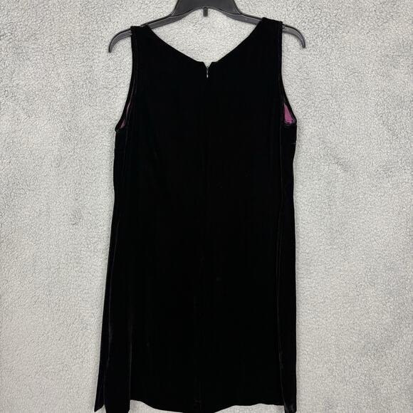 Sophisticate Sheath Velvet Dress Rayon Silk Blend Sheath Embellishments size 12 - Picture 4 of 13